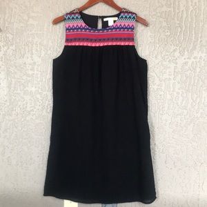 C&C California, Aztec embroidered shift dress